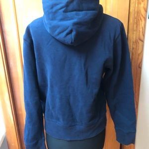 Navy blue gap hoodie with zipper